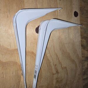 White Shelf Hangers 5x7 Set of 2